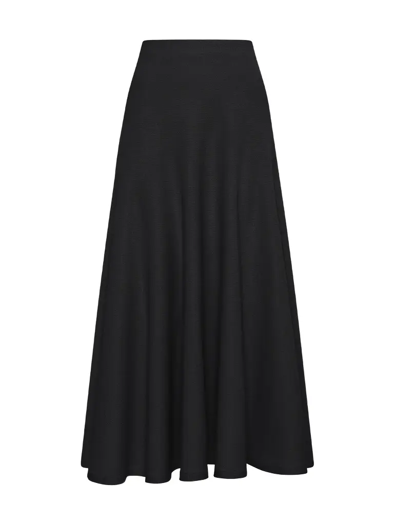 Gabriela Hearst Cairan Wool Knit Midi Skirt