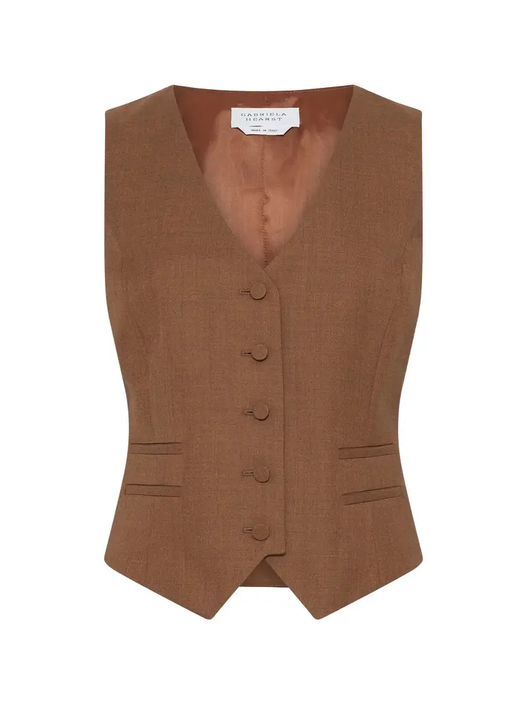 Gabriela Hearst Coleridge Wool-Silk Vest