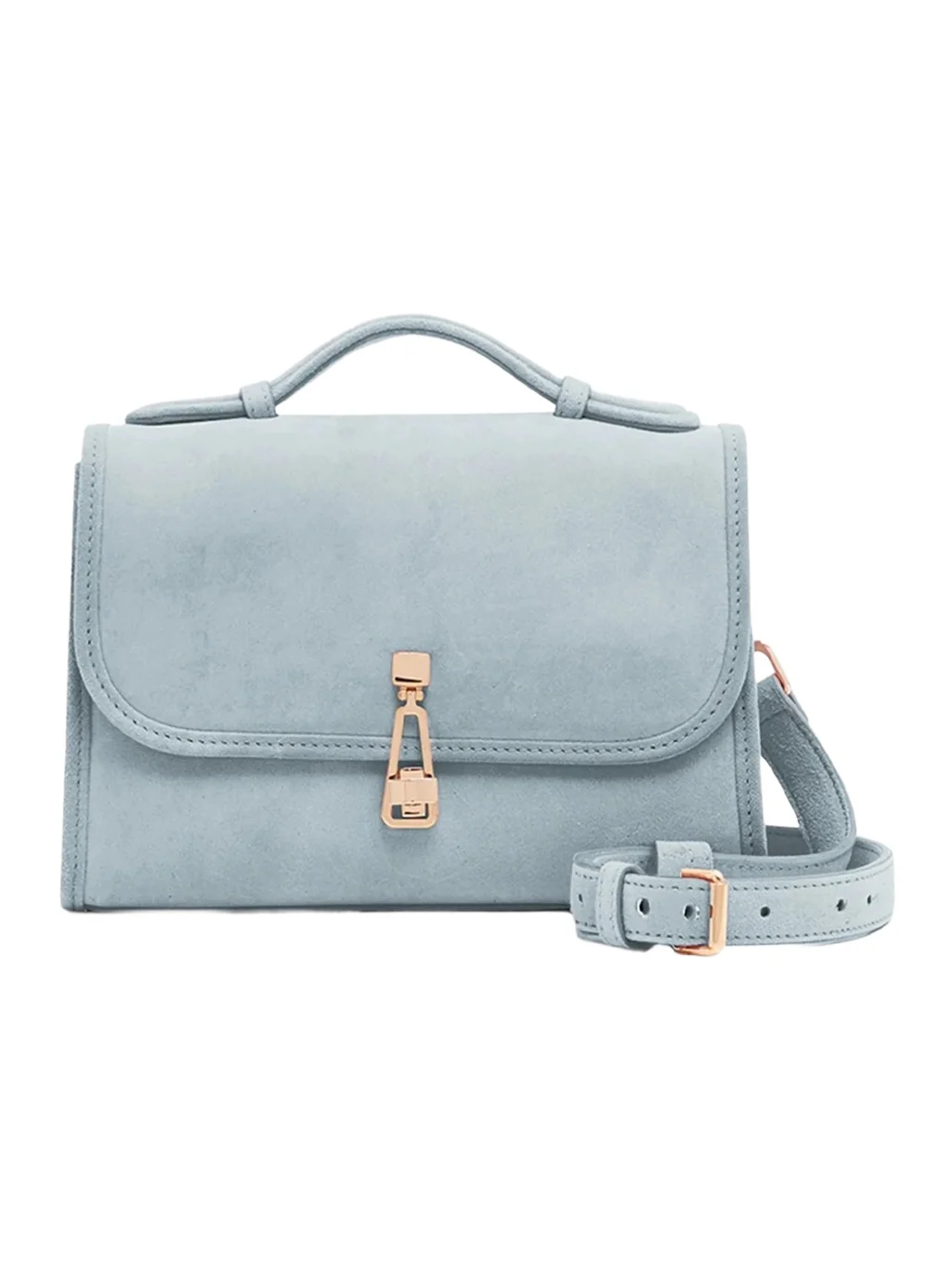 Gabriela Hearst Small Suede Leonora Flap Bag