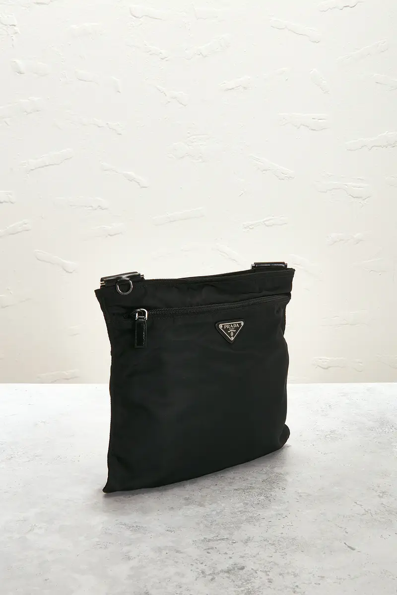 Prada Prada Tessuto Flat Messenger Bag | Thumbnail 4 Prada Prada Tessuto Flat Messenger Bag | Thumbnail 4