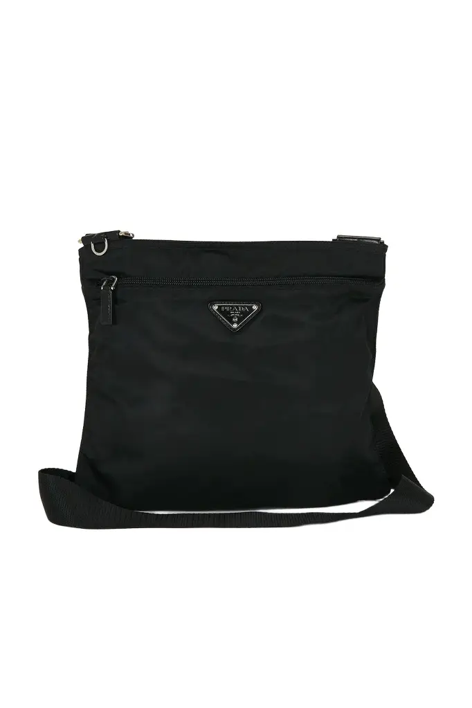Prada Tessuto Flat Messenger Bag