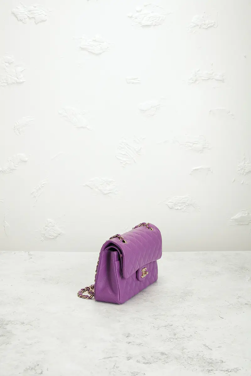 Chanel Chanel Lambskin Classic Double Flap Shoulder Bag | Thumbnail 4