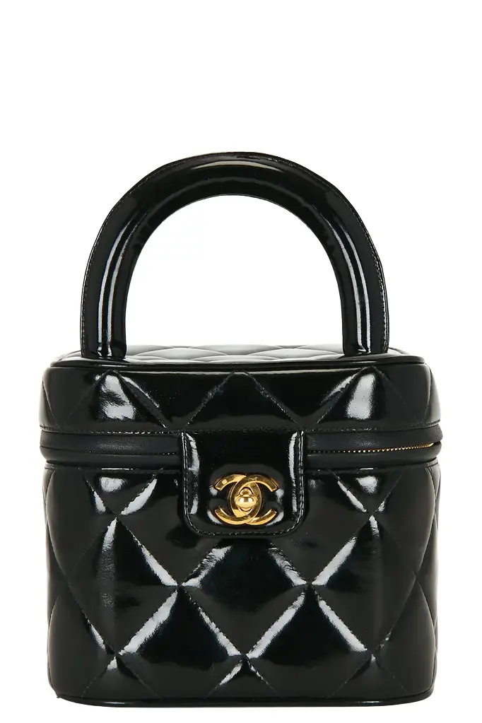 Chanel Patent Vintage Vanity Case Chanel Patent Vintage Vanity Case