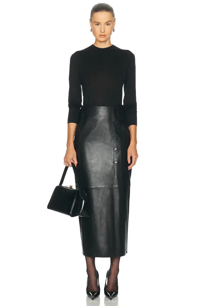 House of Dagmar Leather Wrap Skirt | Thumbnail 5 House of Dagmar Leather Wrap Skirt | Thumbnail 5