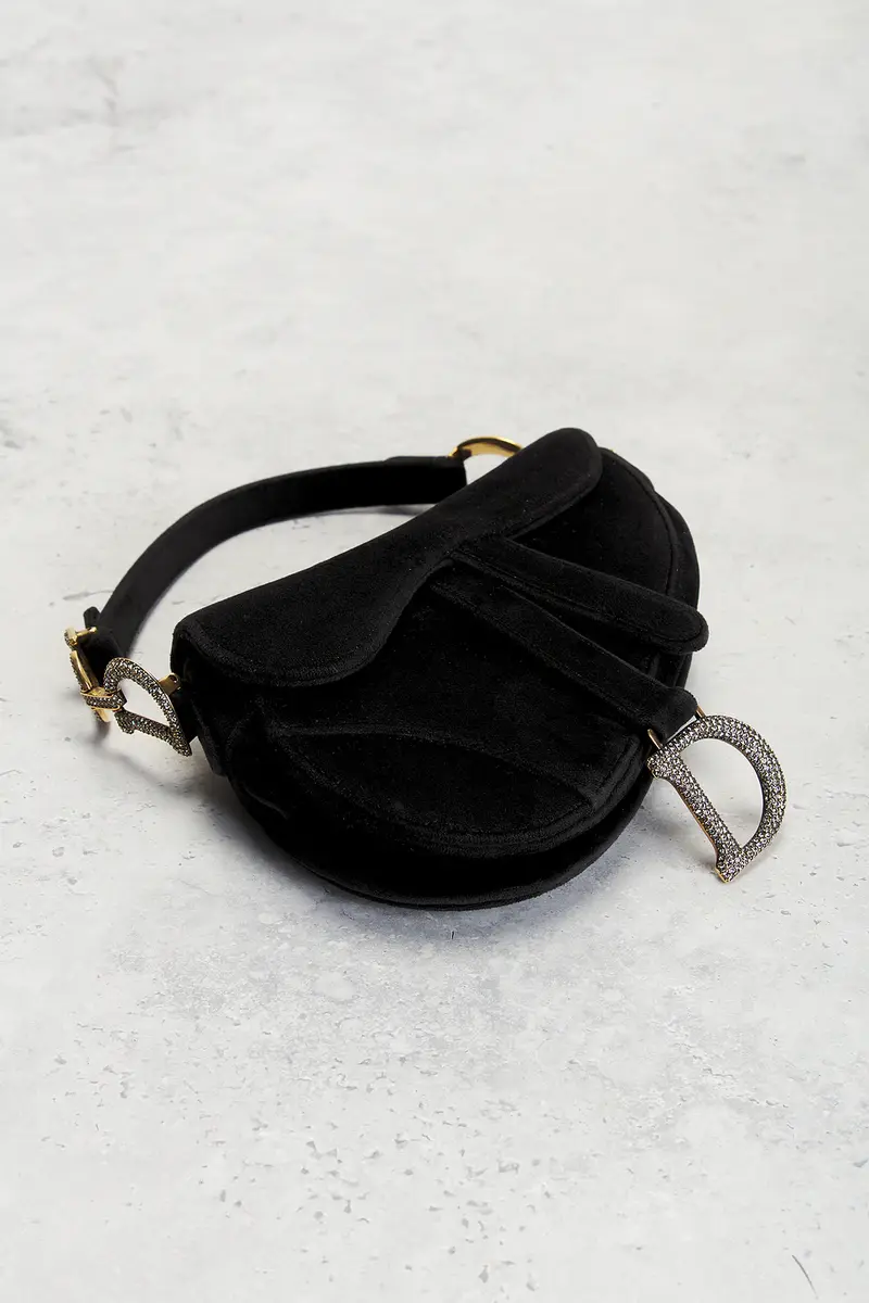 Dior Dior Velvet Mini Saddle Bag | Thumbnail 4 Dior Dior Velvet Mini Saddle Bag | Thumbnail 4