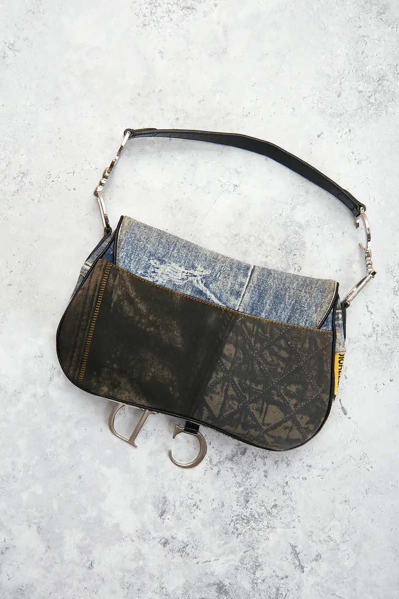 Dior Dior Denim Speedway Double Saddle Bag | Thumbnail 3 Dior Dior Denim Speedway Double Saddle Bag | Thumbnail 3