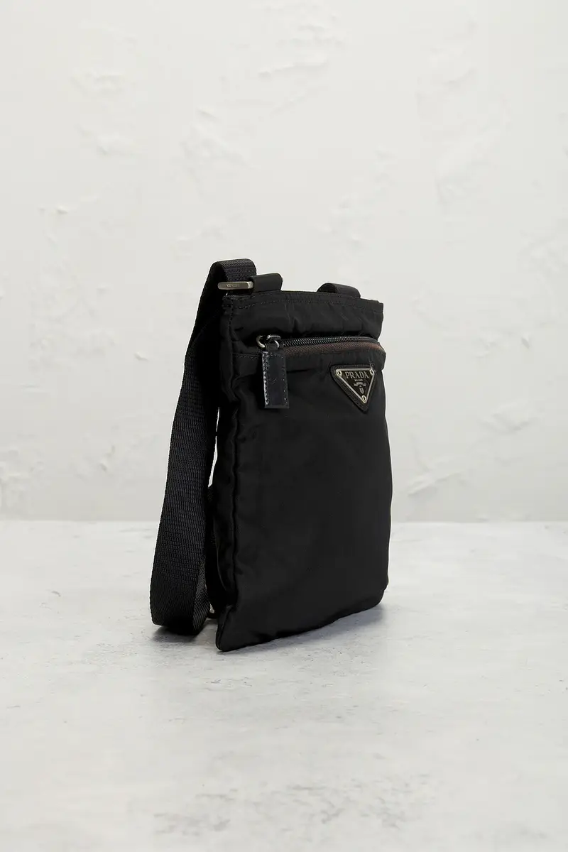 Prada Prada Tessuto Flat Messenger Bag | Thumbnail 4