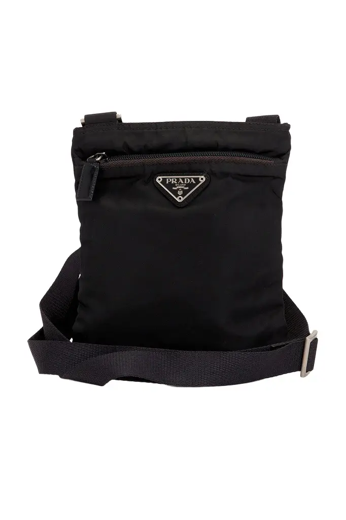Prada Tessuto Flat Messenger Bag