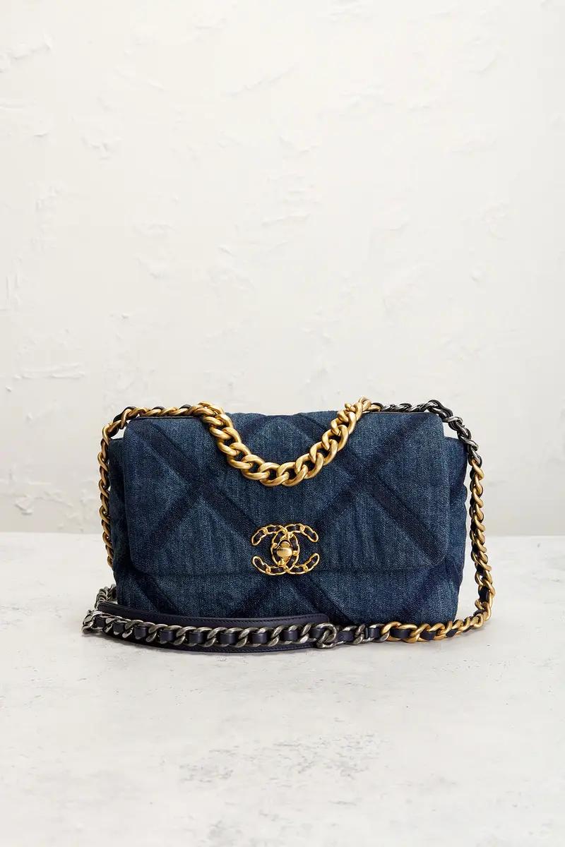 Chanel Chanel Denim Medium 19 Flap Bag | Thumbnail 2 Chanel Chanel Denim Medium 19 Flap Bag | Thumbnail 2