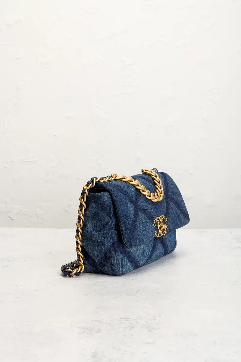 Chanel Chanel Denim Medium 19 Flap Bag | Thumbnail 4 Chanel Chanel Denim Medium 19 Flap Bag | Thumbnail 4