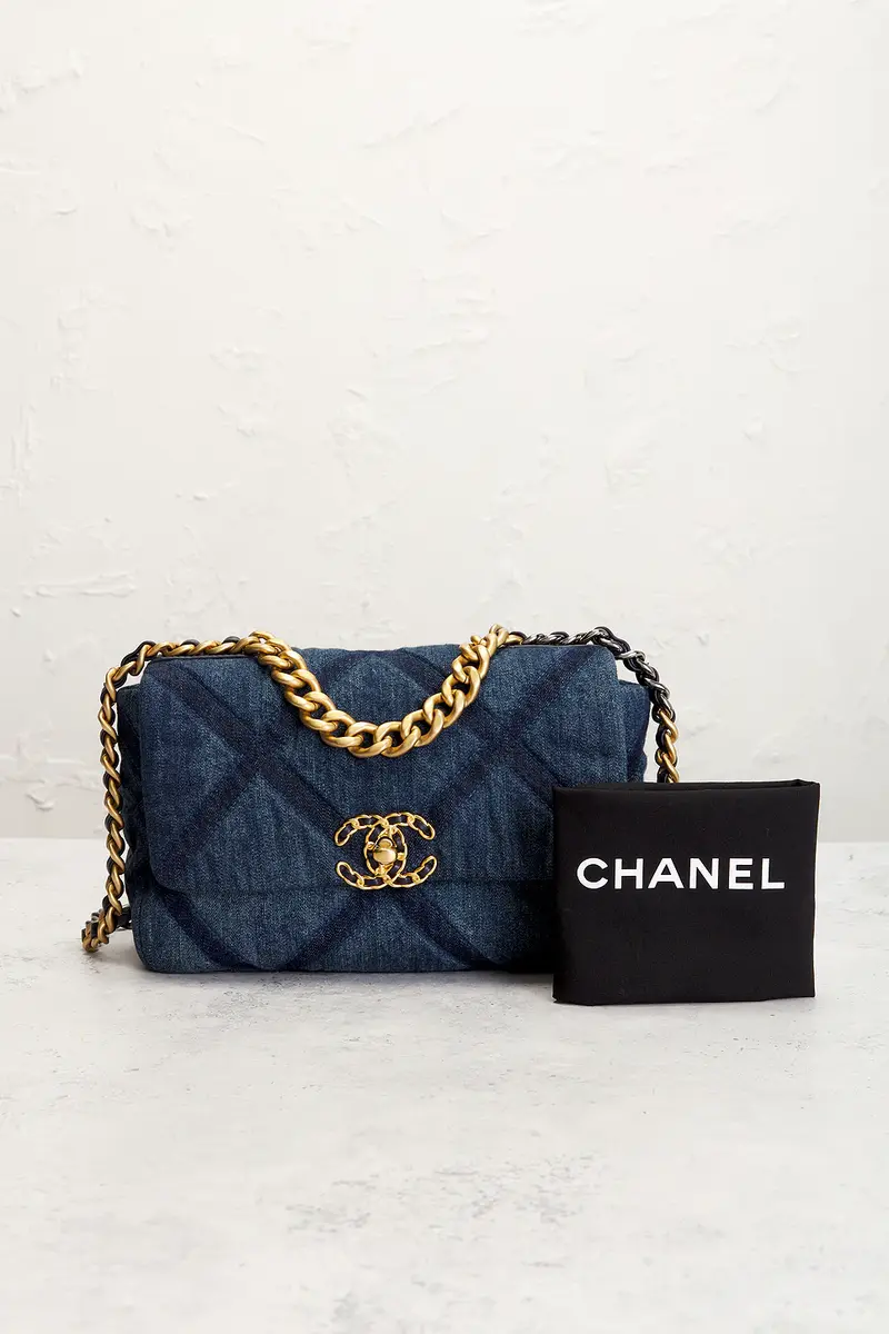 Chanel Chanel Denim Medium 19 Flap Bag | Thumbnail 8 Chanel Chanel Denim Medium 19 Flap Bag | Thumbnail 8