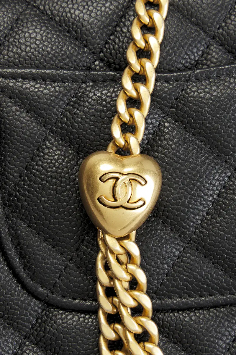 Chanel Chanel Caviar Sweet Heart Wallet On Chain | Thumbnail 7