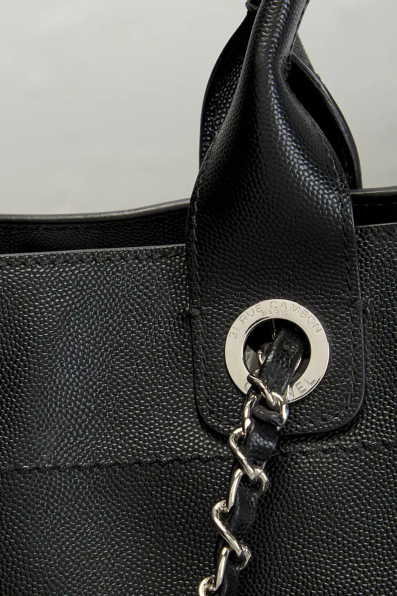 Chanel Chanel Studded Caviar Large Deauville Tote Bag | Thumbnail 8 Chanel Chanel Studded Caviar Large Deauville Tote Bag | Thumbnail 8