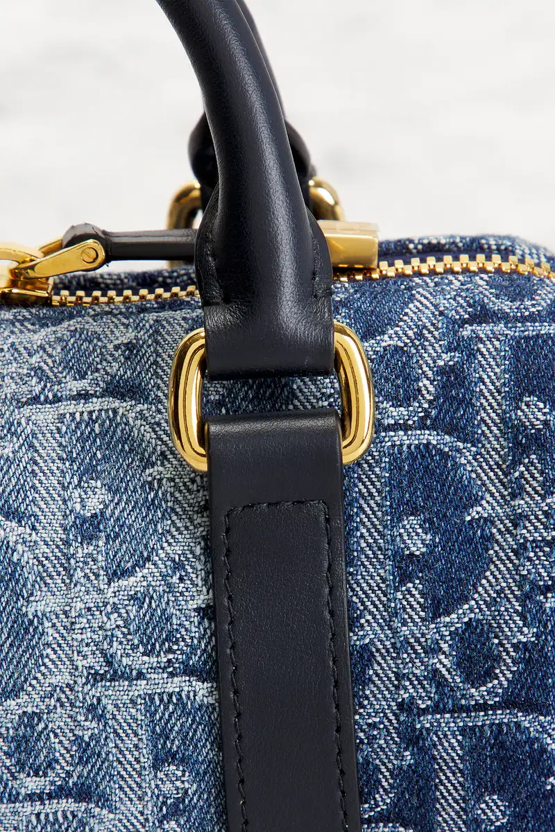 Dior Dior Oblique Denim Nano Groove Convertible Bowling Bag | Thumbnail 7 Dior Dior Oblique Denim Nano Groove Convertible Bowling Bag | Thumbnail 7