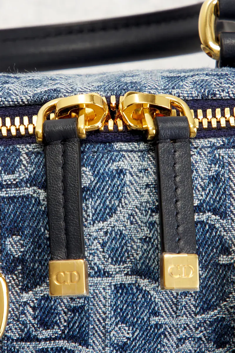 Dior Dior Oblique Denim Nano Groove Convertible Bowling Bag | Thumbnail 8 Dior Dior Oblique Denim Nano Groove Convertible Bowling Bag | Thumbnail 8