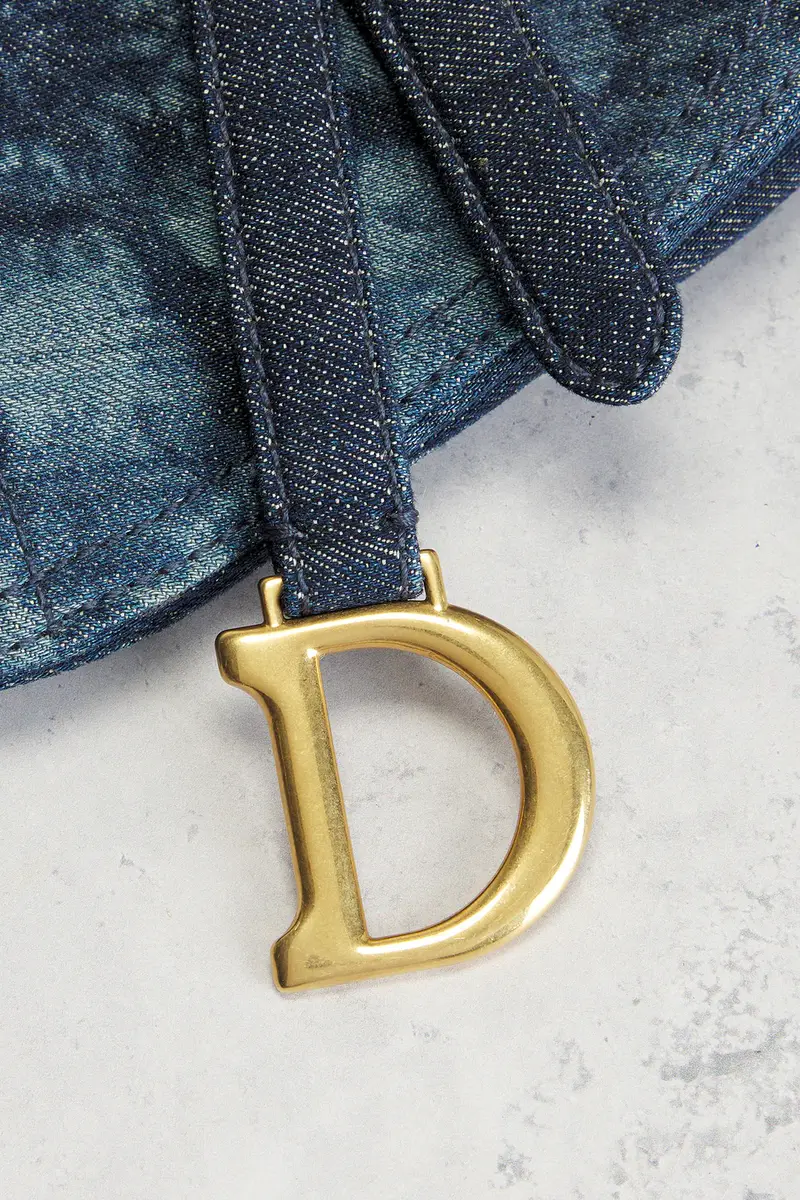 Dior Dior Kaleidoscopic Tie Dye Denim Mini Saddle Bag | Thumbnail 6