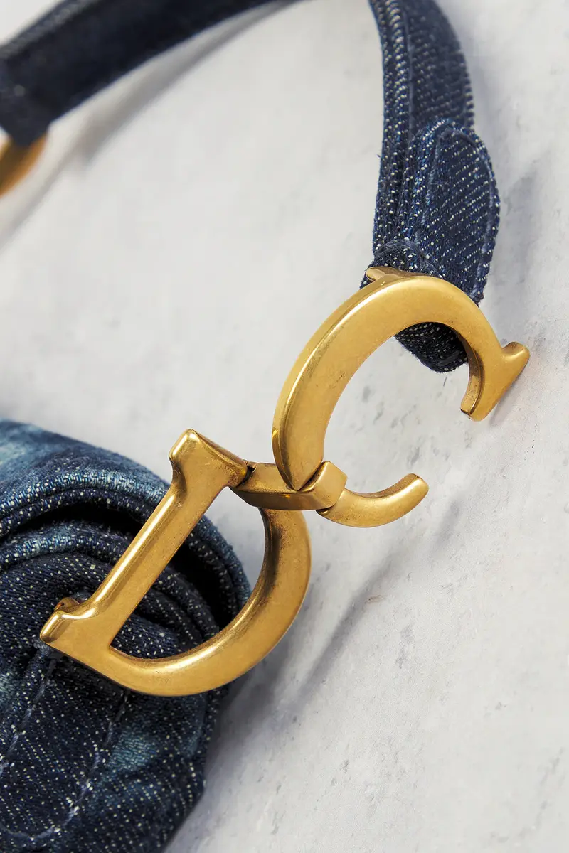 Dior Dior Kaleidoscopic Tie Dye Denim Mini Saddle Bag | Thumbnail 7