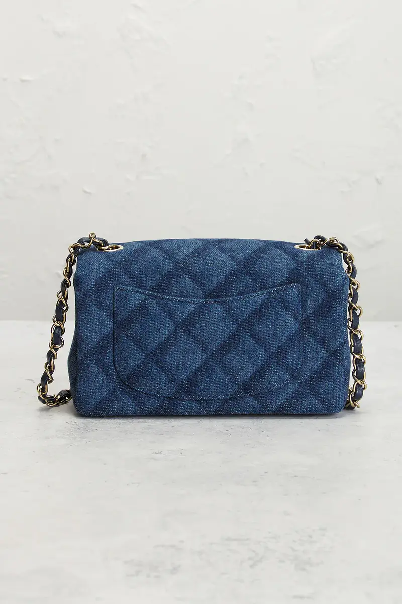 Chanel Chanel Denim Printed Mini Rectangular Flap Bag | Thumbnail 3 Chanel Chanel Denim Printed Mini Rectangular Flap Bag | Thumbnail 3