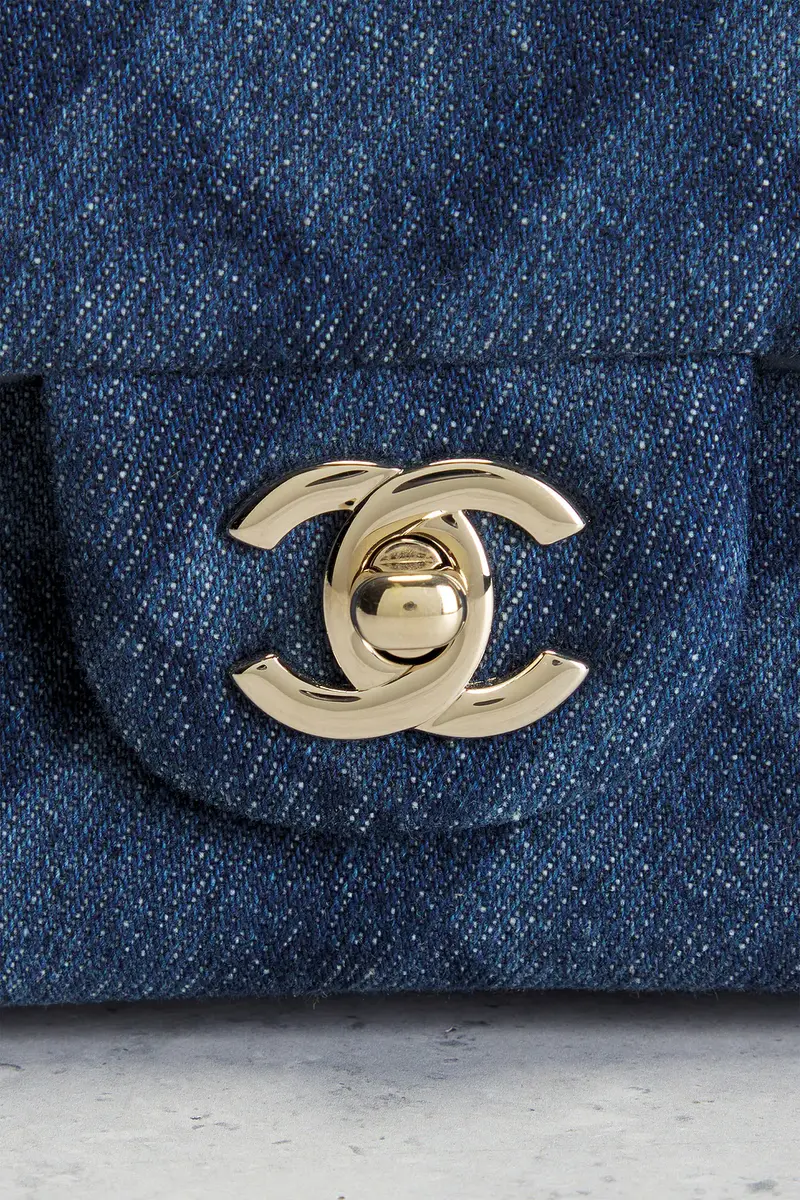 Chanel Chanel Denim Printed Mini Rectangular Flap Bag | Thumbnail 6 Chanel Chanel Denim Printed Mini Rectangular Flap Bag | Thumbnail 6