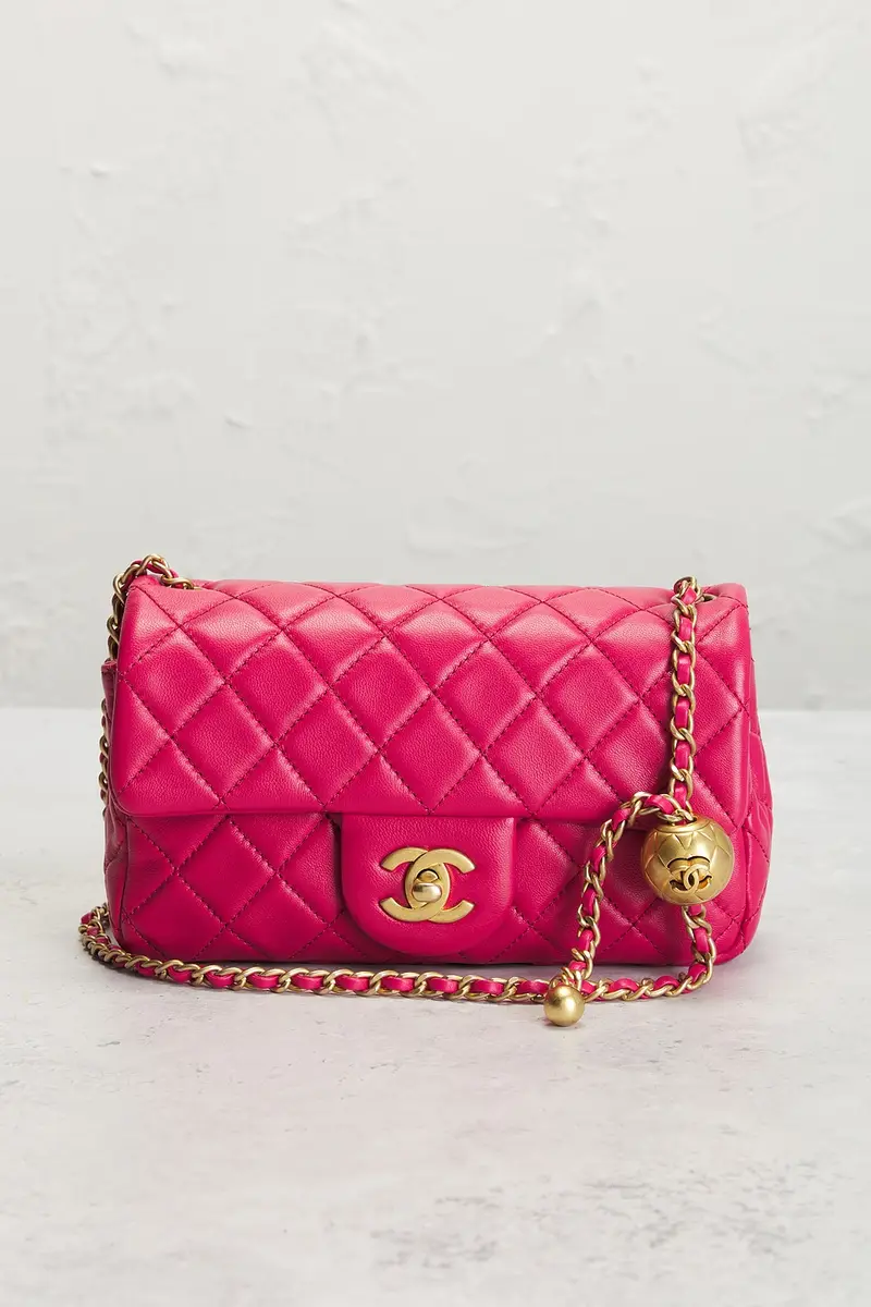 Chanel Chanel Lambskin Mini Pearl Crush Flap Bag | Thumbnail 2 Chanel Chanel Lambskin Mini Pearl Crush Flap Bag | Thumbnail 2