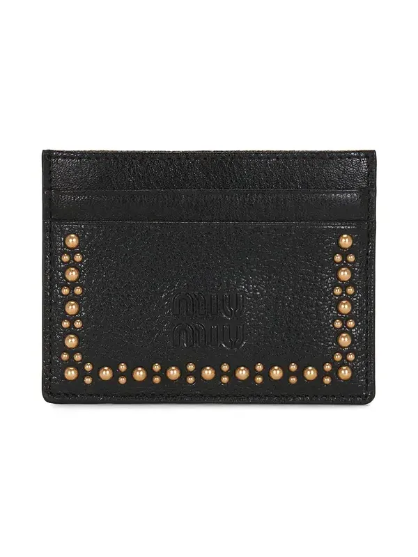 Miu Miu Madras Borchie Card Case