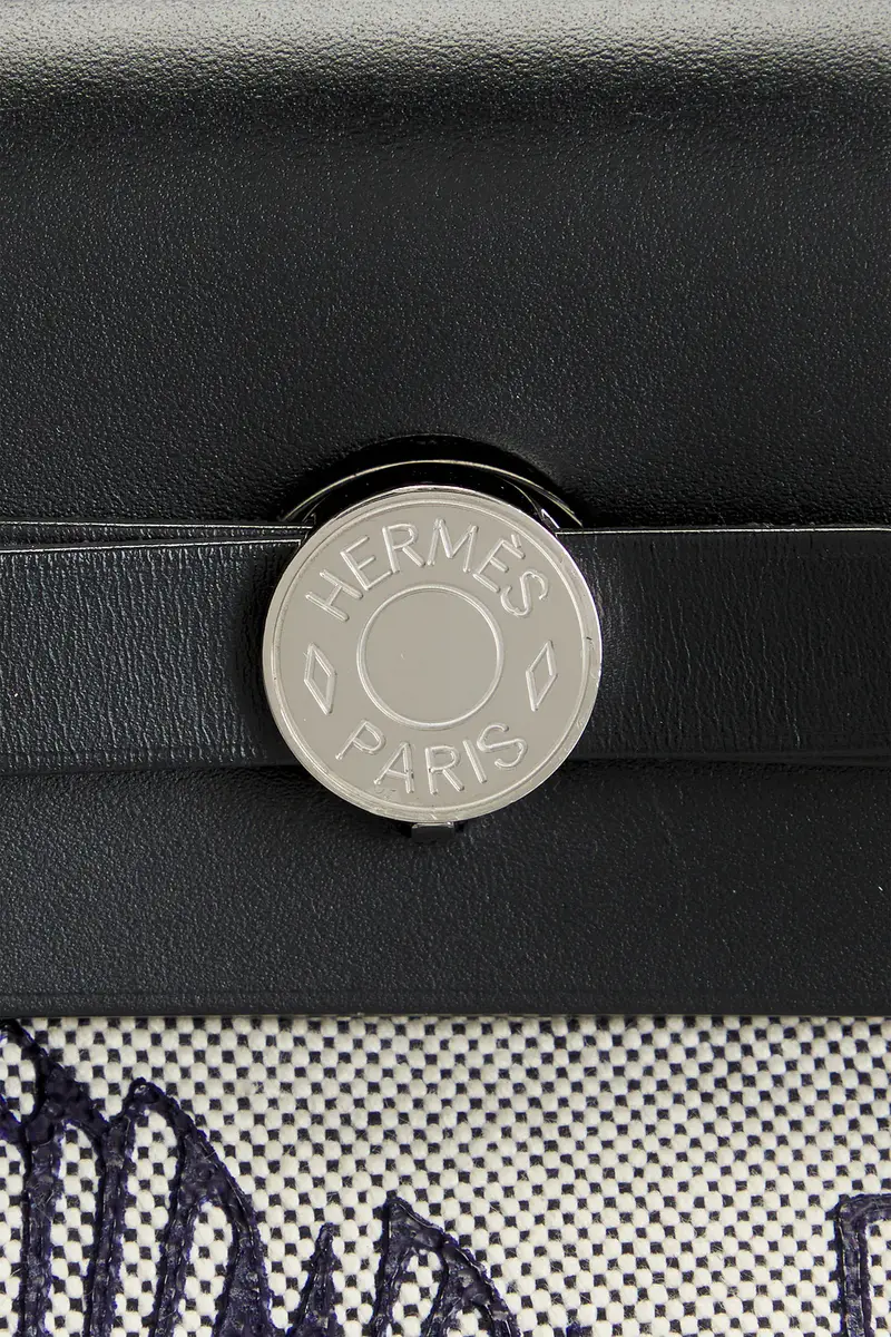 HERMÈS Hermes Toile & Leather Pegase Pop Herbag Zip 31 Handbag | Thumbnail 5 HERMÈS Hermes Toile & Leather Pegase Pop Herbag Zip 31 Handbag | Thumbnail 5