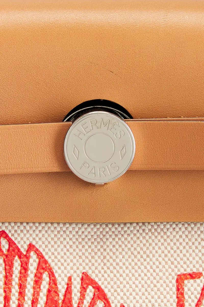 HERMÈS Hermes Toile & Leather Pegase Pop Herbag Zip 31 Handbag | Thumbnail 5 HERMÈS Hermes Toile & Leather Pegase Pop Herbag Zip 31 Handbag | Thumbnail 5