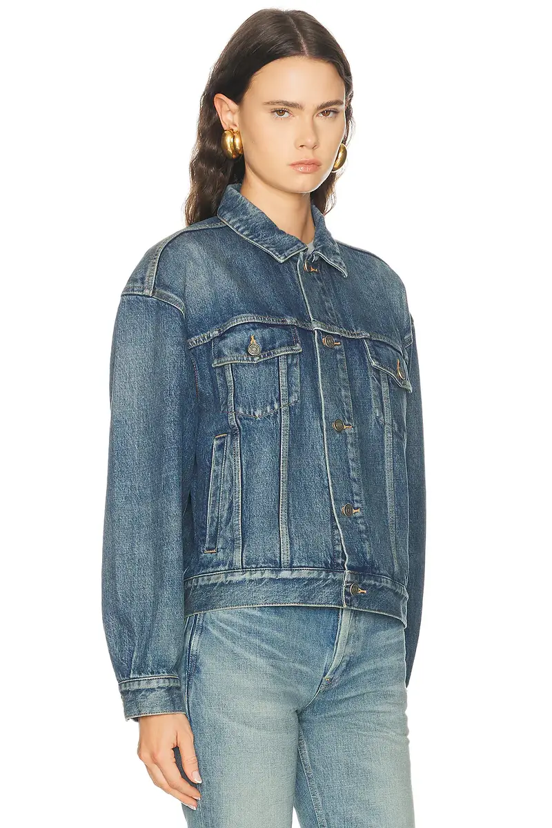 Saint Laurent Denim 70's Trucker Jacket | Thumbnail 3