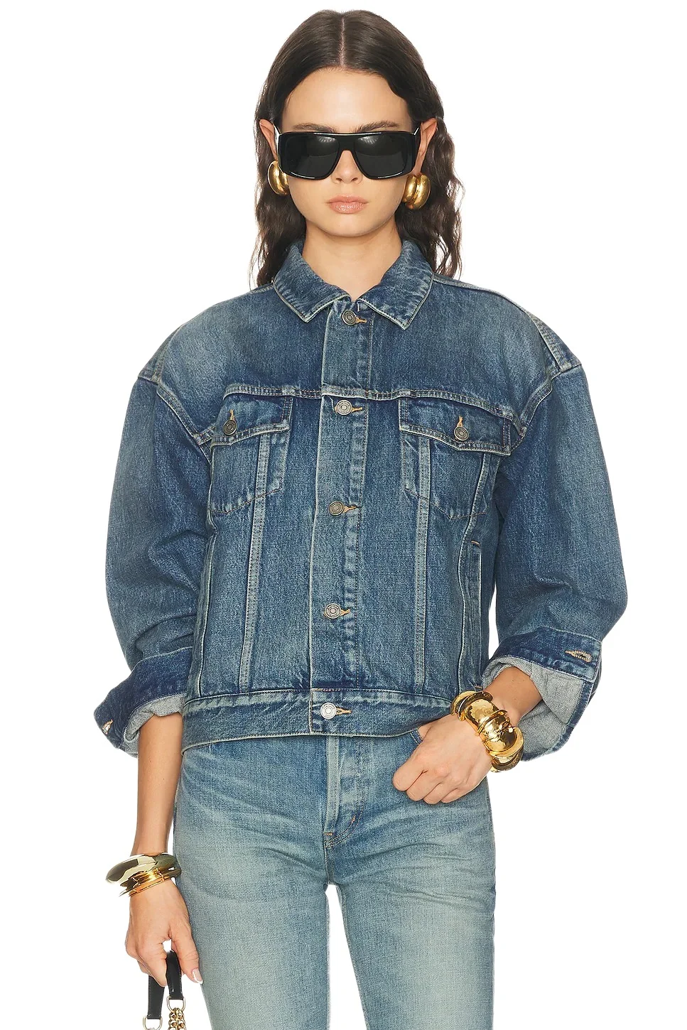 Saint Laurent Denim 70's Trucker Jacket