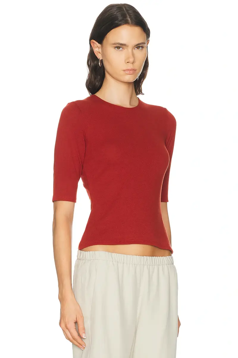 LESET Lauren Mid Sleeve Tee | Thumbnail 2 LESET Lauren Mid Sleeve Tee | Thumbnail 2