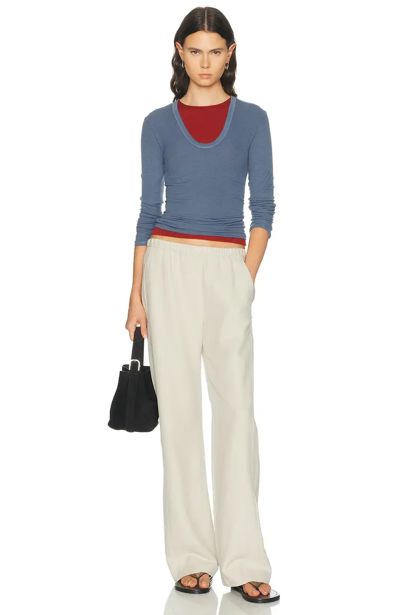 LESET Lauren Mid Sleeve Tee | Thumbnail 4 LESET Lauren Mid Sleeve Tee | Thumbnail 4