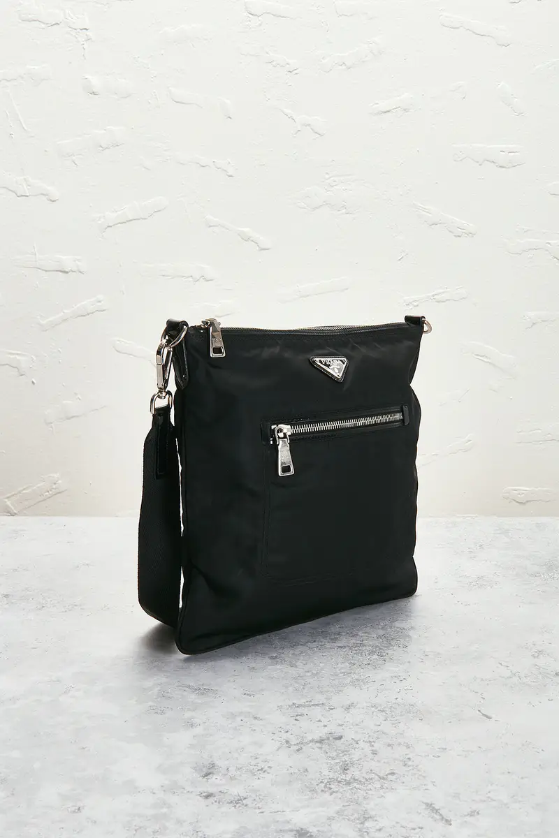Prada Prada Tessuto Flat Messenger Bag | Thumbnail 4 Prada Prada Tessuto Flat Messenger Bag | Thumbnail 4