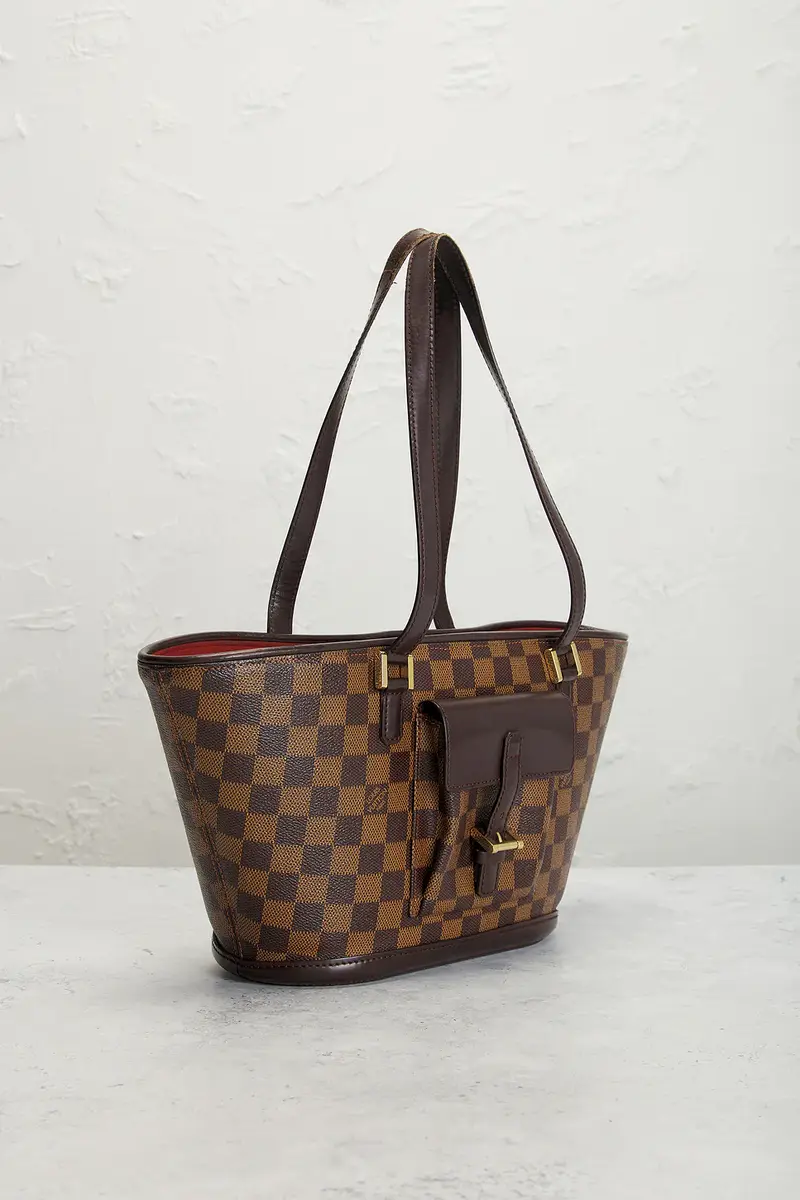 Louis Vuitton Louis Vuitton Damier Ebene Manosque PM Tote Bag | Thumbnail 4 Louis Vuitton Louis Vuitton Damier Ebene Manosque PM Tote Bag | Thumbnail 4