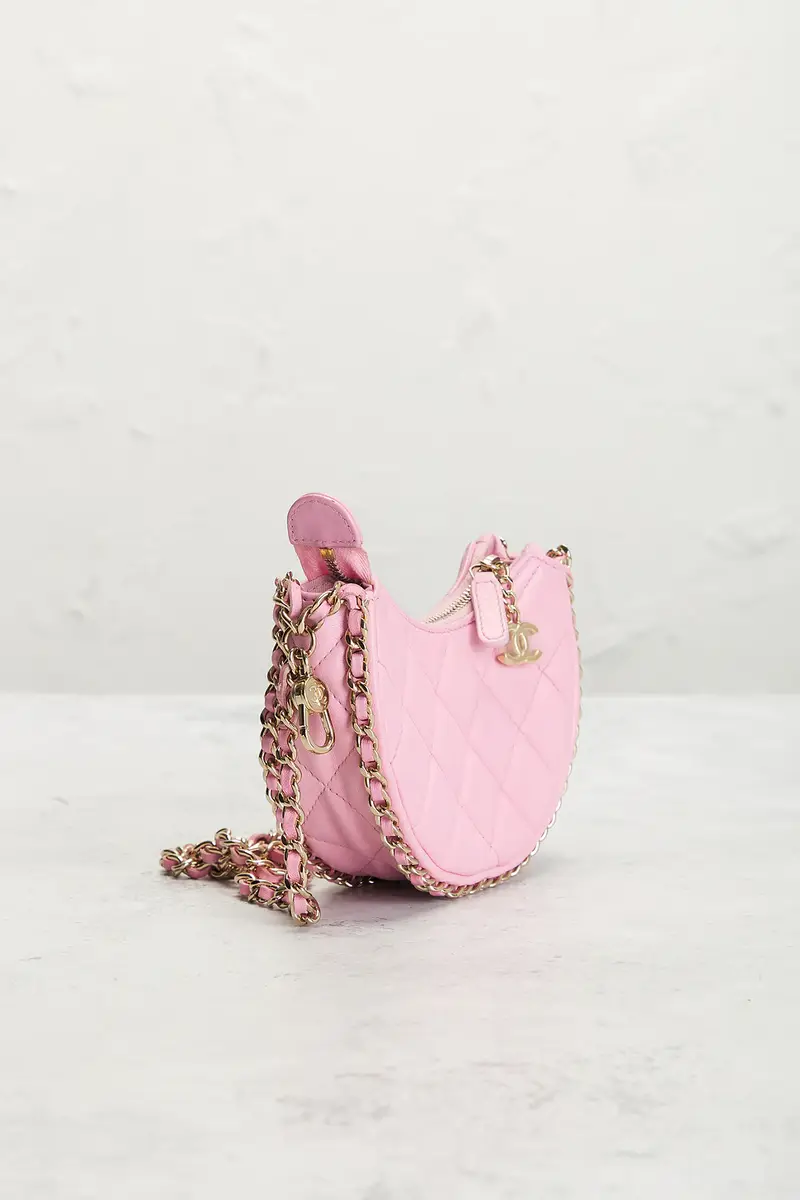 Chanel Chanel Lambskin Mini Hobo Bag | Thumbnail 4 Chanel Chanel Lambskin Mini Hobo Bag | Thumbnail 4