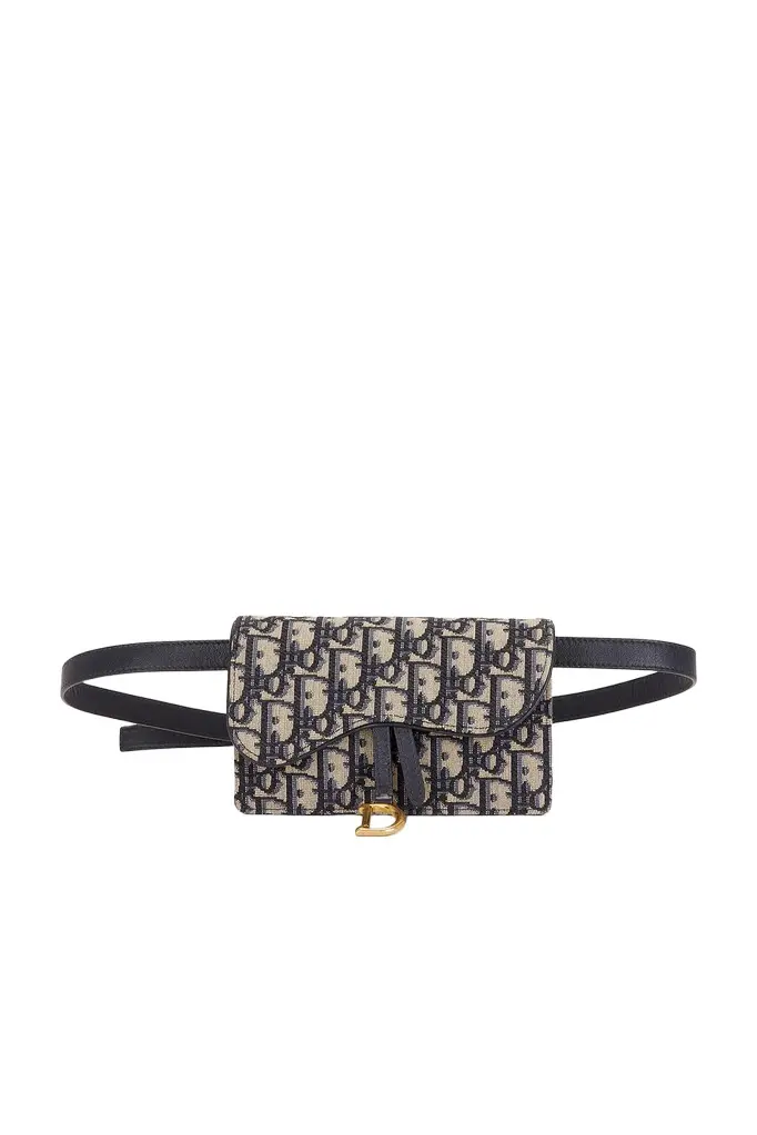 Dior Dior Oblique Saddle Belt Bag