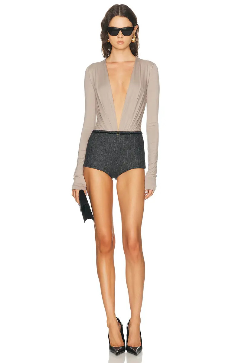 The Andamane Zelda Deep V Neck Bodysuit | Thumbnail 5 The Andamane Zelda Deep V Neck Bodysuit | Thumbnail 5