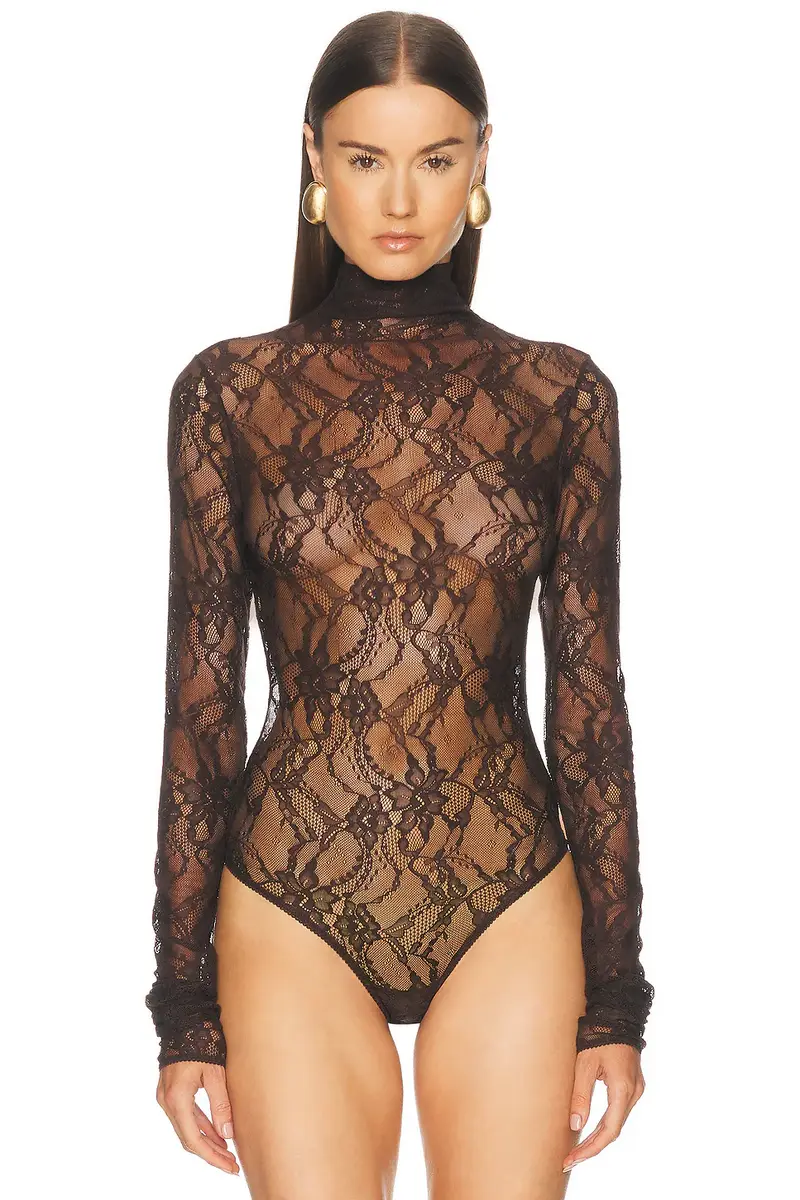 The Andamane Ziggy Lace Turtleneck Bodysuit | Thumbnail 2 The Andamane Ziggy Lace Turtleneck Bodysuit | Thumbnail 2