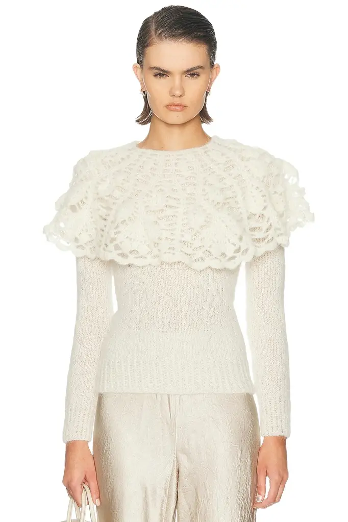 Karen Arcanjo Crochet Flour Sweater
