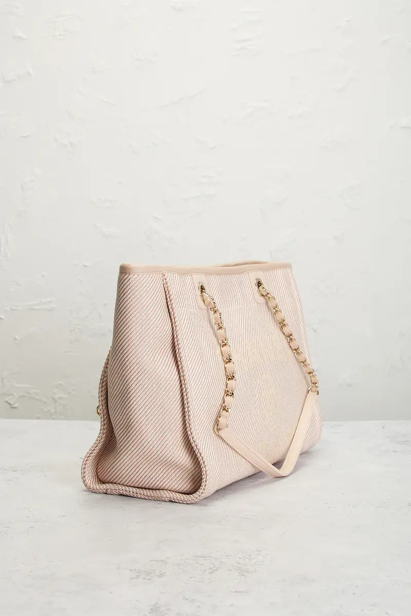 Chanel Chanel Small Deauville Tote Bag | Thumbnail 4 Chanel Chanel Small Deauville Tote Bag | Thumbnail 4