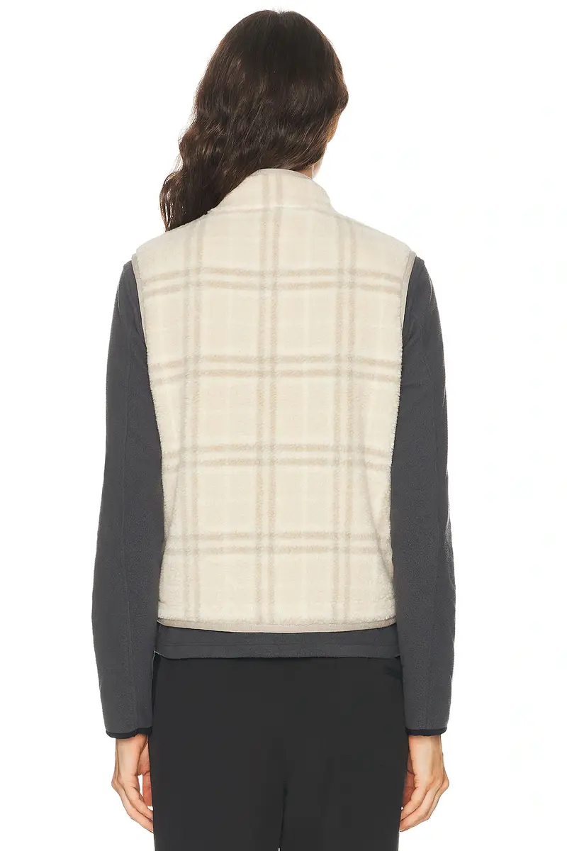 Burberry Genevieve Fleece Check Vest | Thumbnail 3