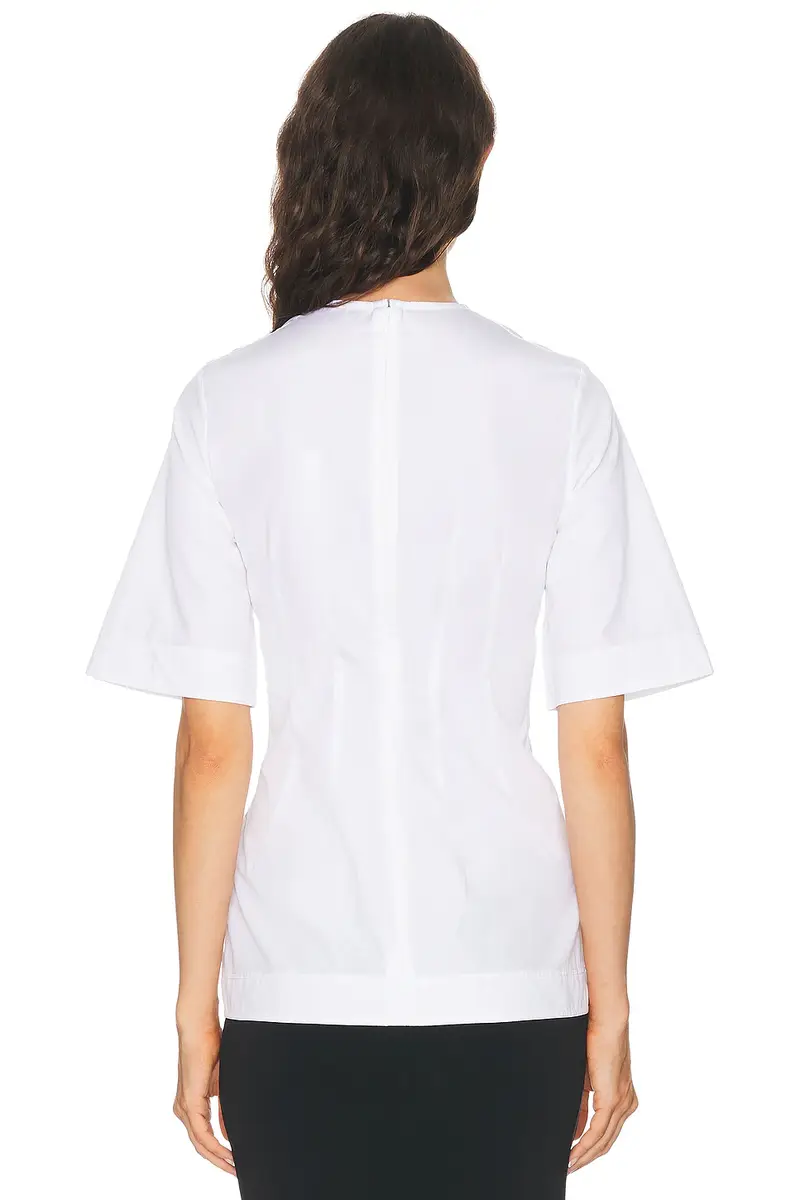 TOTEME Sculptural Cotton Tee | Thumbnail 3 TOTEME Sculptural Cotton Tee | Thumbnail 3