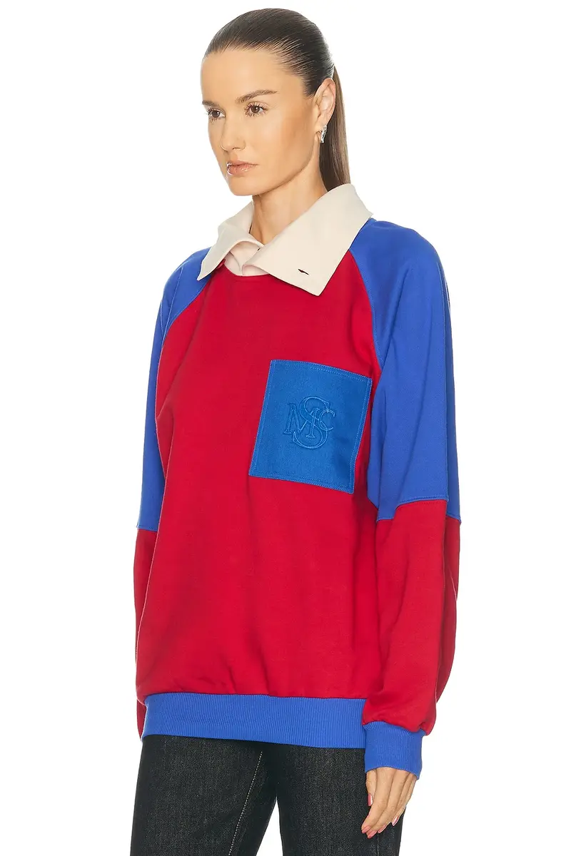 Stella McCartney Colour Block High Neck Sweatshirt | Thumbnail 2 Stella McCartney Colour Block High Neck Sweatshirt | Thumbnail 2