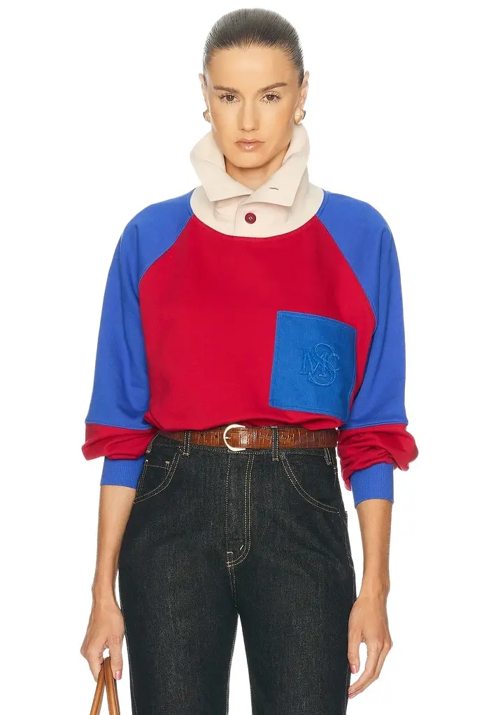 Stella McCartney Colour Block High Neck Sweatshirt