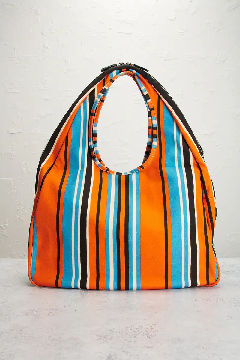 Prada Prada Canapa Baiadera Hobo Bag | Thumbnail 3 Prada Prada Canapa Baiadera Hobo Bag | Thumbnail 3