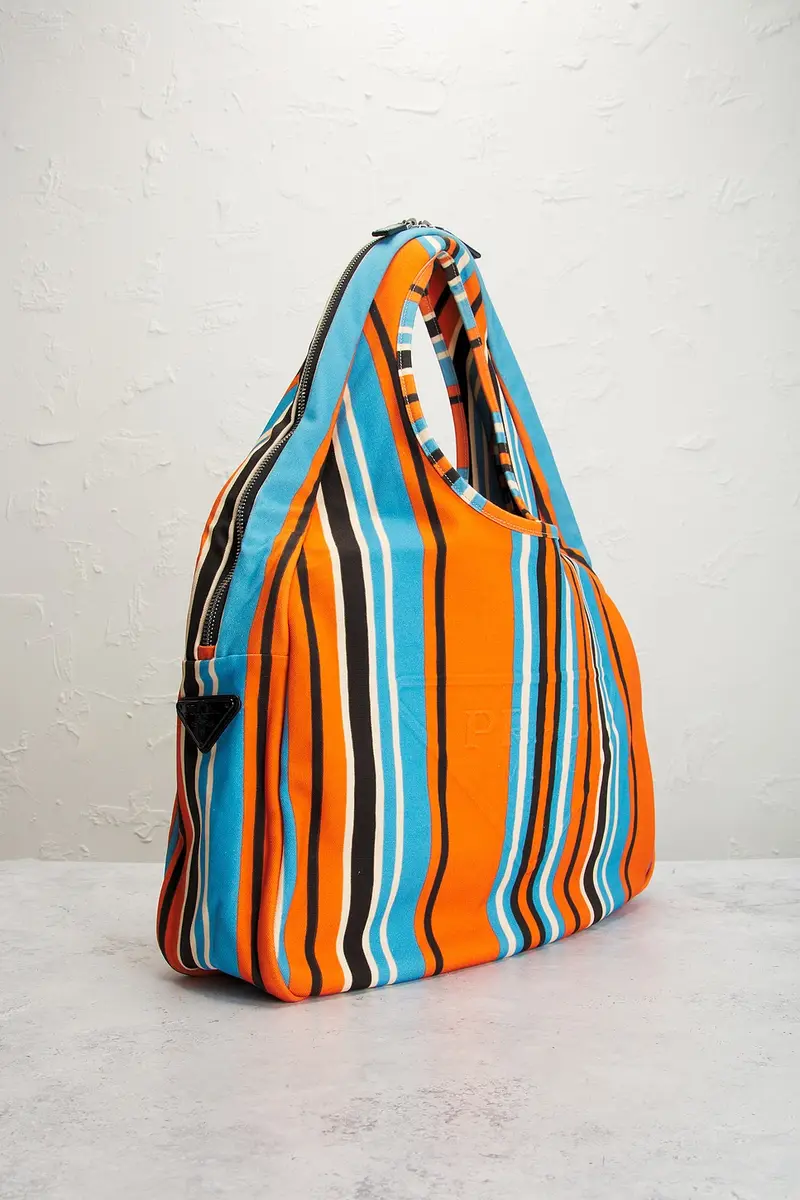 Prada Prada Canapa Baiadera Hobo Bag | Thumbnail 4 Prada Prada Canapa Baiadera Hobo Bag | Thumbnail 4