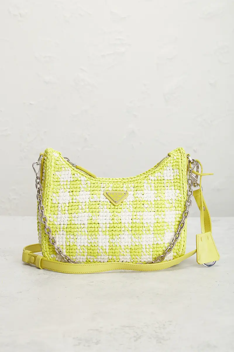 Prada Prada Raffia Crochet Re-Edition 2005 Shoulder Bag | Thumbnail 2 Prada Prada Raffia Crochet Re-Edition 2005 Shoulder Bag | Thumbnail 2