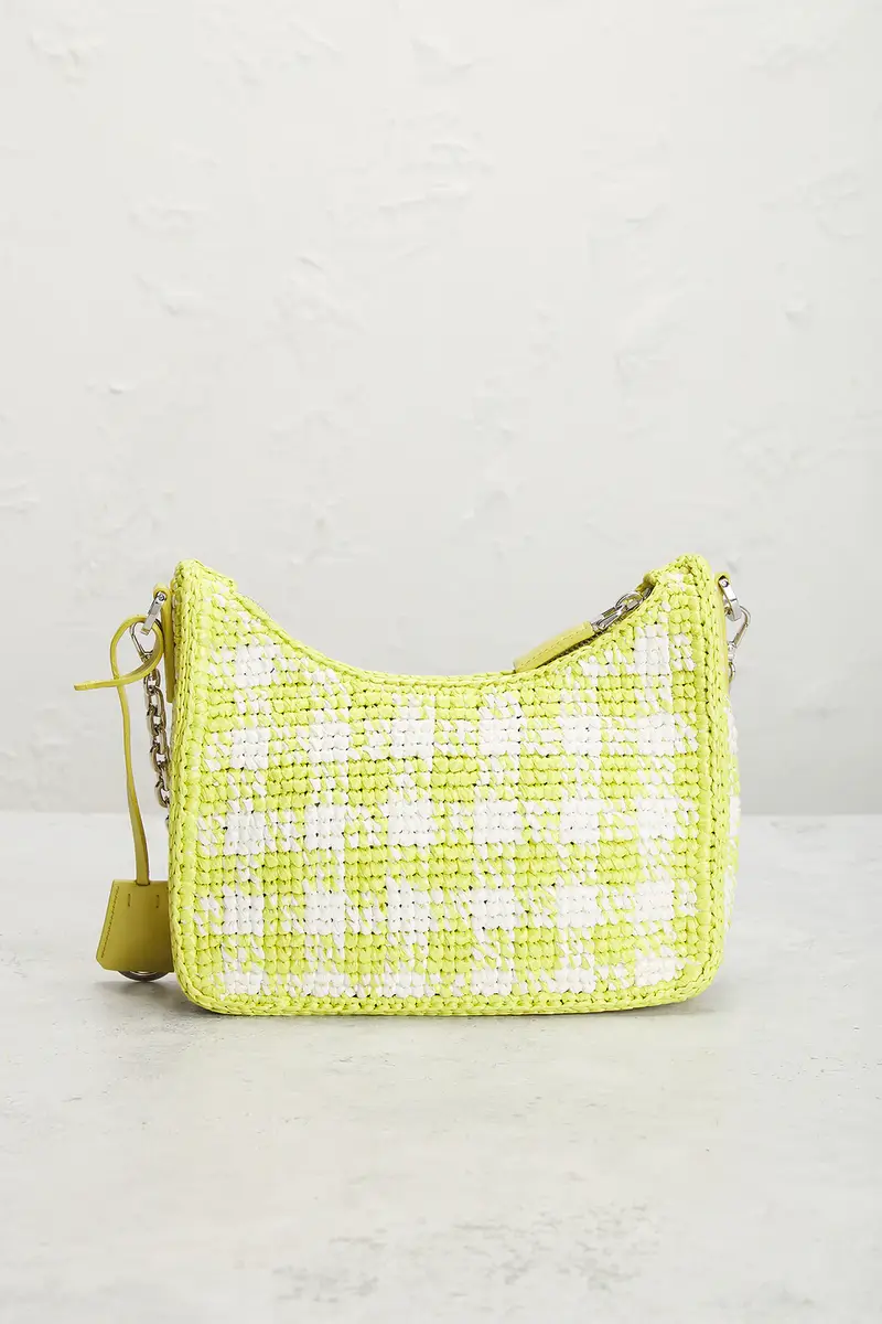 Prada Prada Raffia Crochet Re-Edition 2005 Shoulder Bag | Thumbnail 3 Prada Prada Raffia Crochet Re-Edition 2005 Shoulder Bag | Thumbnail 3