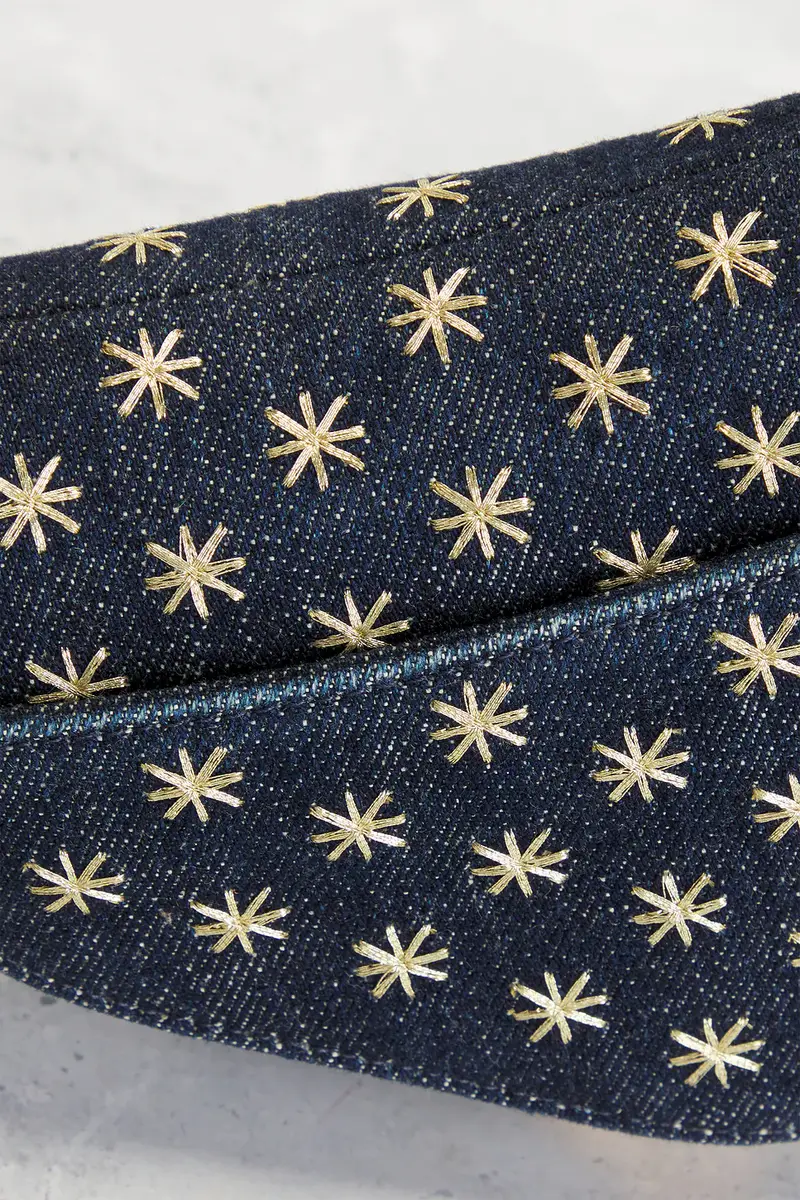 Dior Dior Denim Embroidered Micro Saddle Bag Blue | Thumbnail 7 Dior Dior Denim Embroidered Micro Saddle Bag Blue | Thumbnail 7