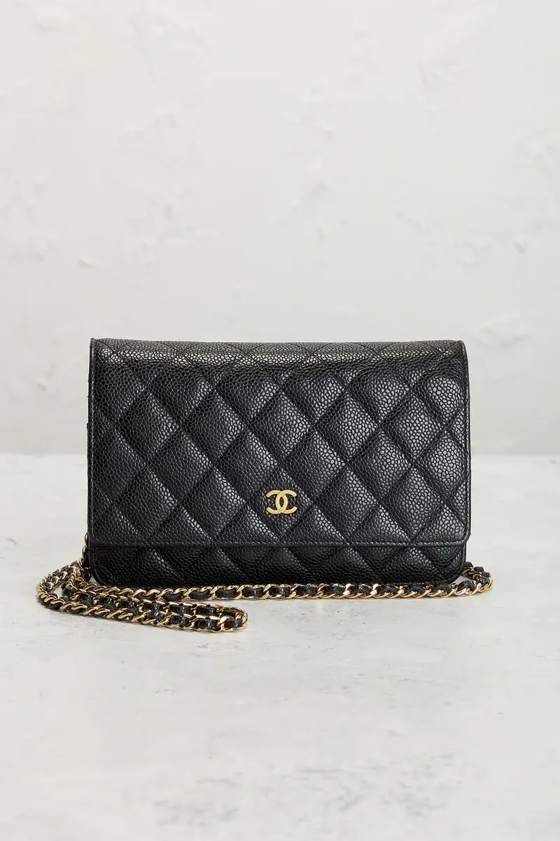Chanel Chanel Caviar Classic Wallet On Chain | Thumbnail 2