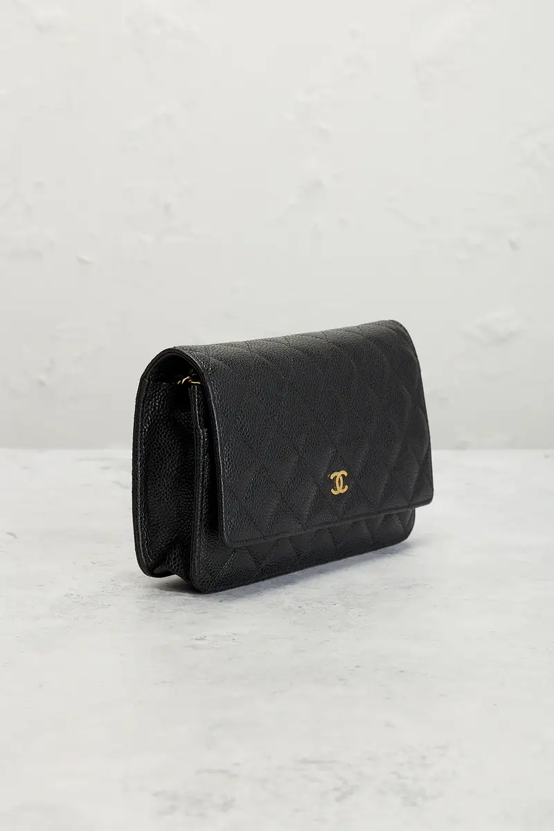 Chanel Chanel Caviar Classic Wallet On Chain | Thumbnail 4